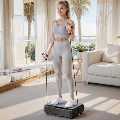 Vibration Plate Exercise Machine Mini for Lymphatic Drainage Whole Body Shaker Weight Loss for Women Men Seniors