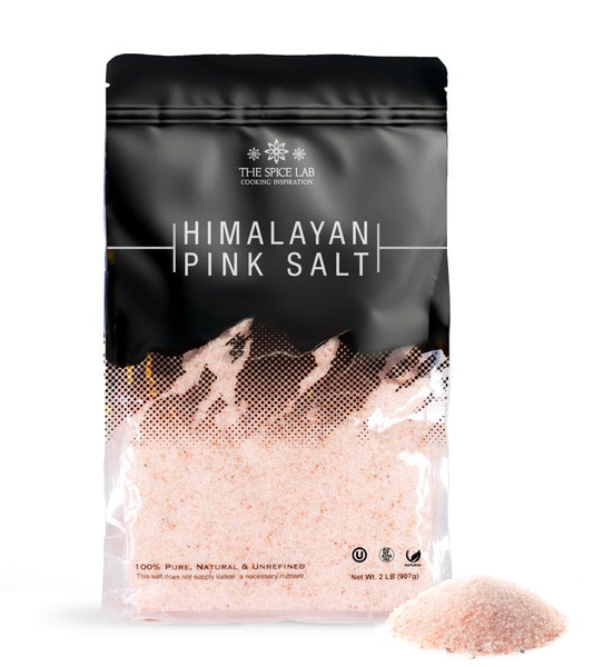 Himalayan Salt - Fine 2 Lb Bag - Pink Himalayan Salt Is Nutrient and Mineral Dense for Health - Gourmet Pure Crystal - Kosher & Natural Certified